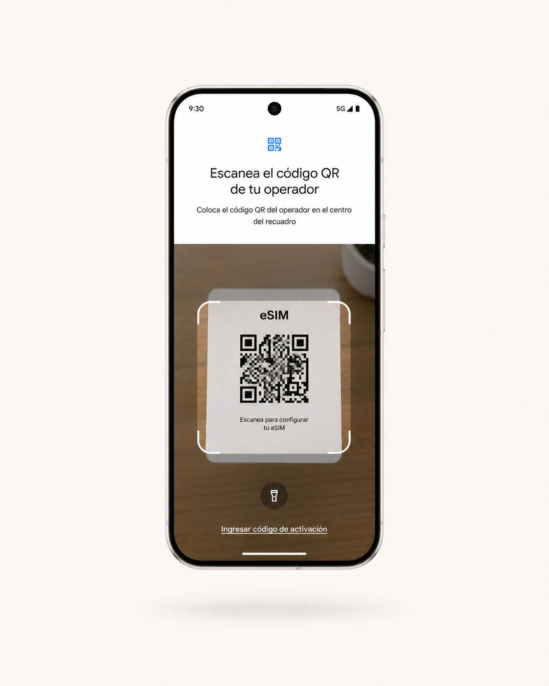 Paso 3: Escanear QR - pantalla de escaneo