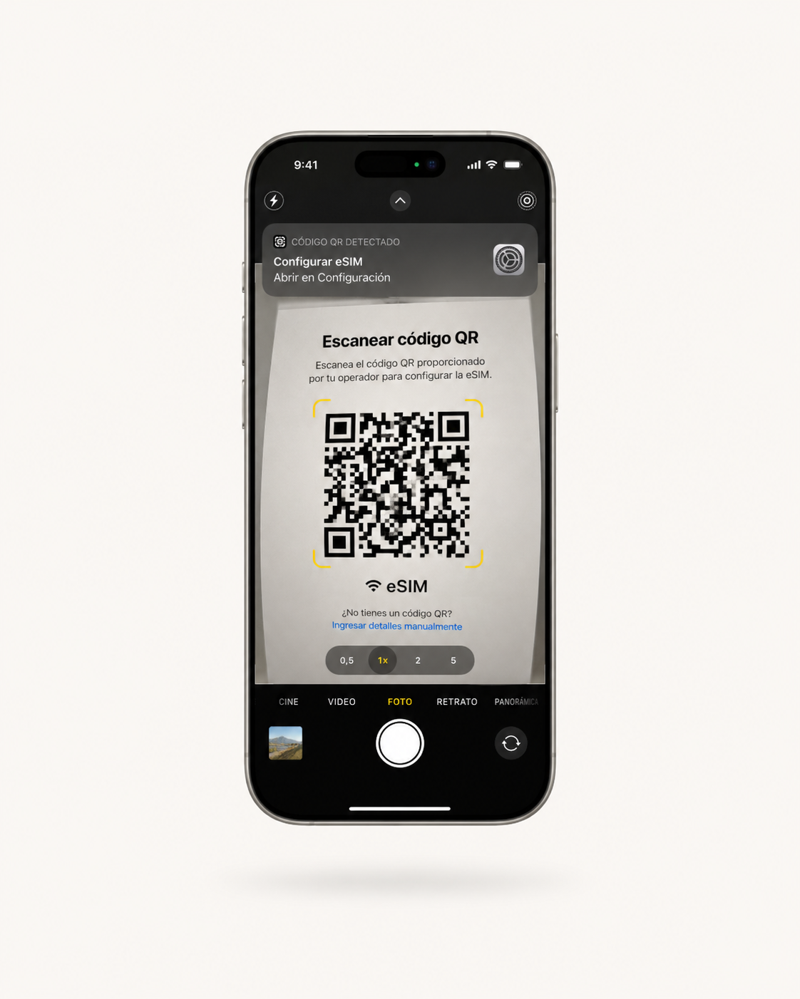 Paso 3: Escanear QR - pantalla de escaneo